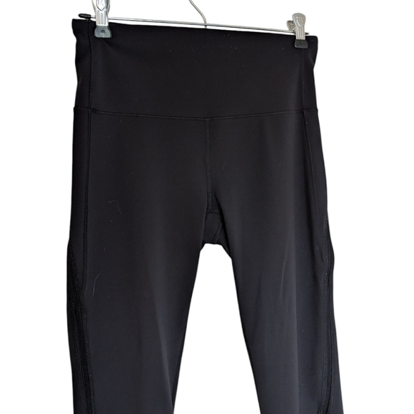 Lululemon Fresh In Mesh Tight (25") Black 9/17 Full On Luon Active Run Women's 6 - Picture 5 of 14